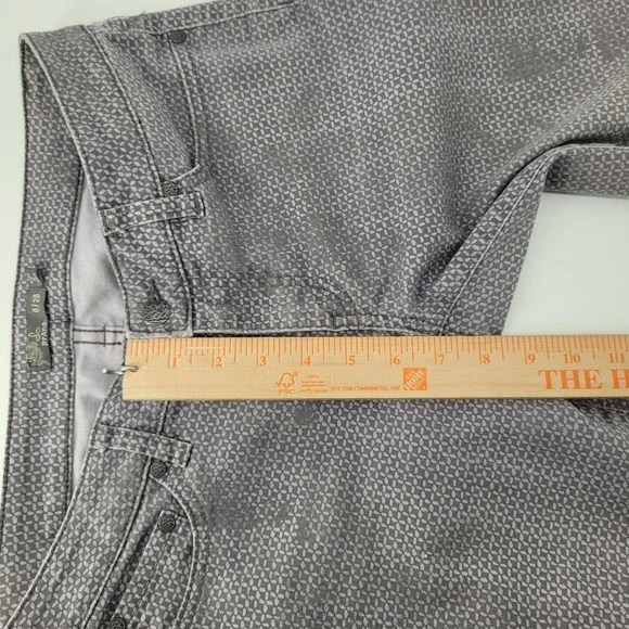 Prana Skinny Pants Womens Size 6/28 Gray Geometric Pattern Organic Cotton Blend - Picture 7 of 7